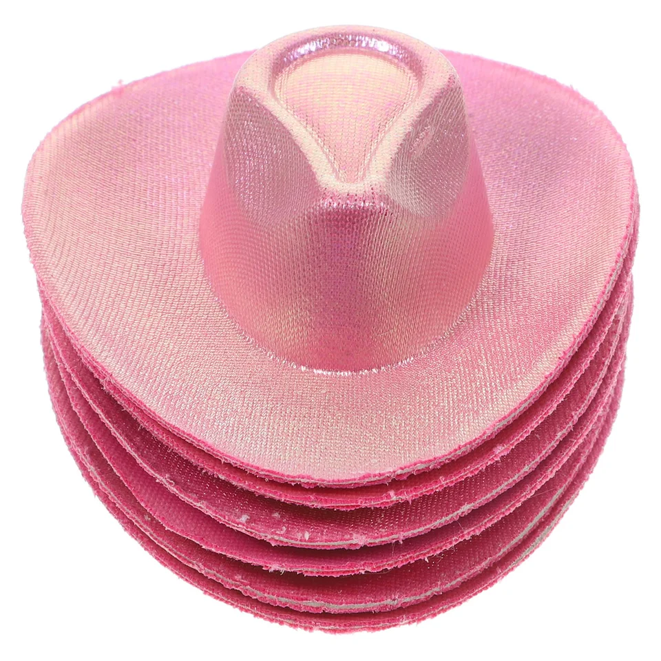 Mini kovbojské klobúky Klobúky miniatúrne dekorácie DIY príslušenstvo pre bábiky malé