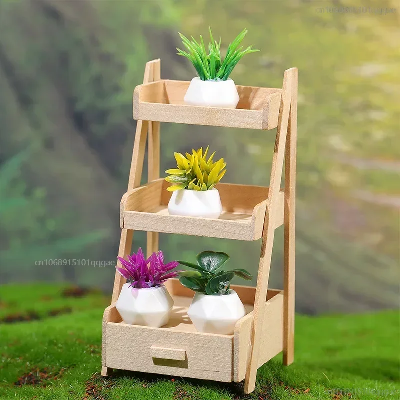Mini kvetináče Model simulácia bábiky simulácia kaktus na kaktus pre mierku Domáca záhrada dekorácie Doplnky Vintage domáce dekorácie