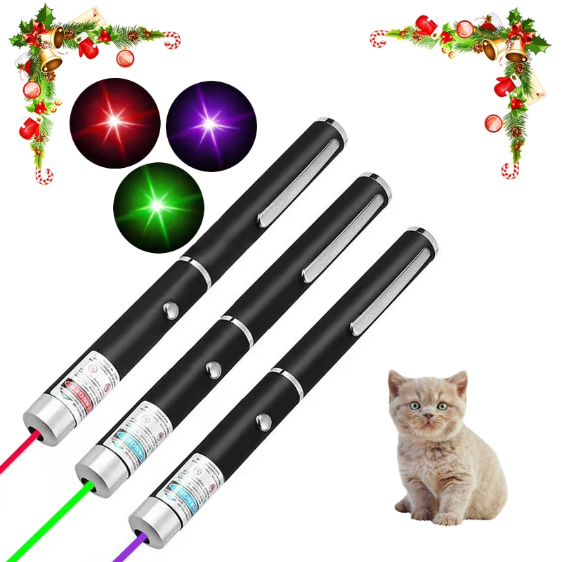 Mini laserový ukazovateľ 2-v-1, LED výcvik pre domáce zvieratá, poškriabanie hračiek pre domáce zvieratá a mačky, vianočné darčeky