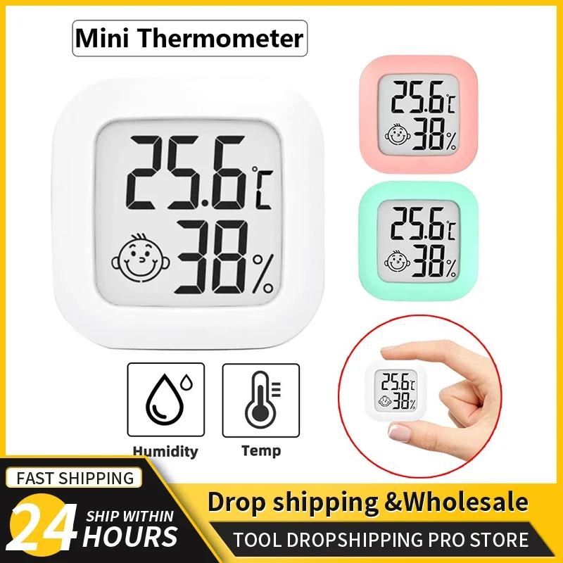 Mini LCD digitálny teplomer Hygrometer Vnútorná miestnosť Elektronická teplota vlhkosť merací meteorologický meteorologický stanica pre dom