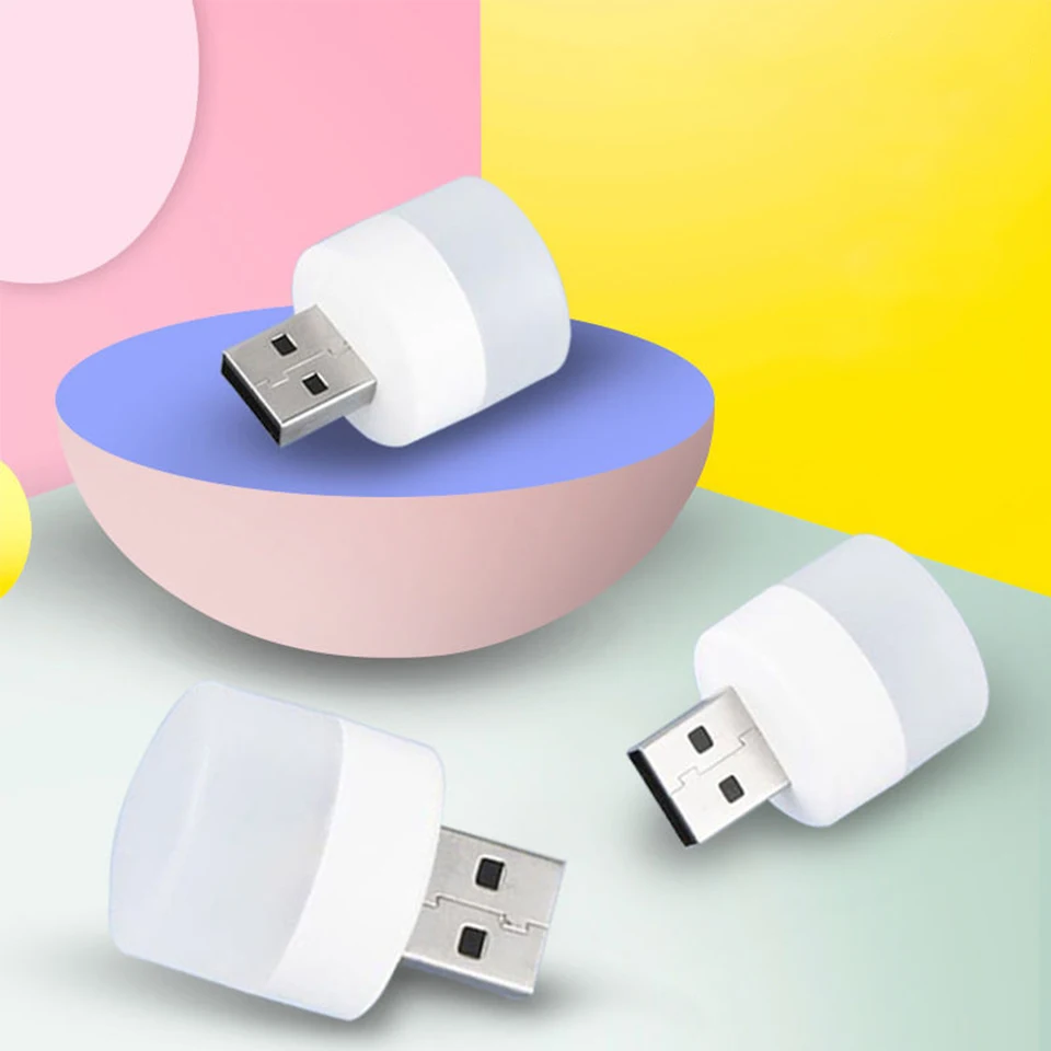 Mini LED dióda Nočné svetlo Doplnok Reading Light Spálňa Lighting Lamp Choln a teplá svetlo malá žiarovka pre PC/laptop/zásuvku