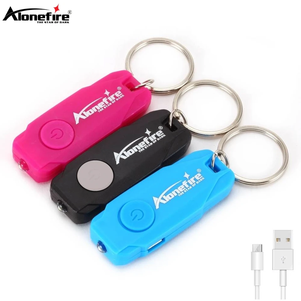 Mini LED kľúčové svetlo USB nabíjateľné chladné baterky Študent čítanie čítania knihy Lampa Núdzový pochodňový schodisko Klánu