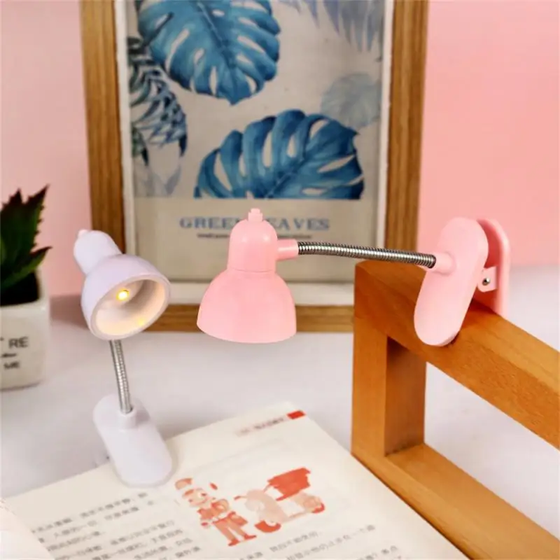 MINI LED svorková lampa na batériu napájaná záložkami prenosné prenosné svetlo Čítanie nočné stolík Nočná stolík dekoratívne knihy Deti na noc