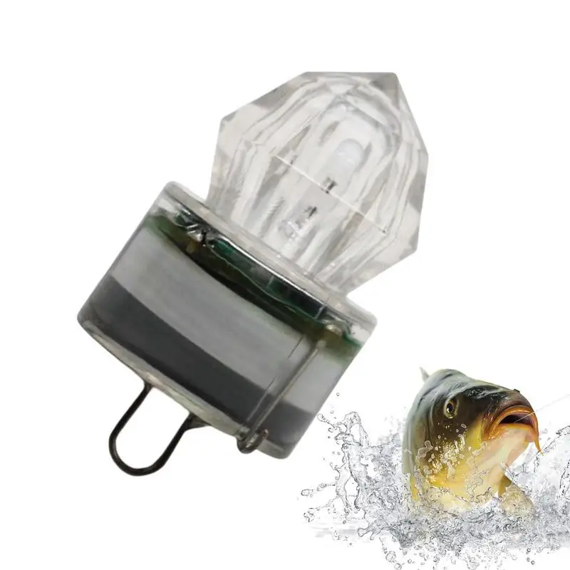 Mini LED vodotesné rybolovné návnady Svetlo Diamant Tvar Rybárskych návnady hlboká kvapka pod vodou Lure Lure Light Lights na rybolov