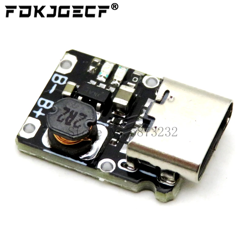Mini lítium nabíjací modul s 5 V výstupom Boost 18650 Typ-C s ochranou