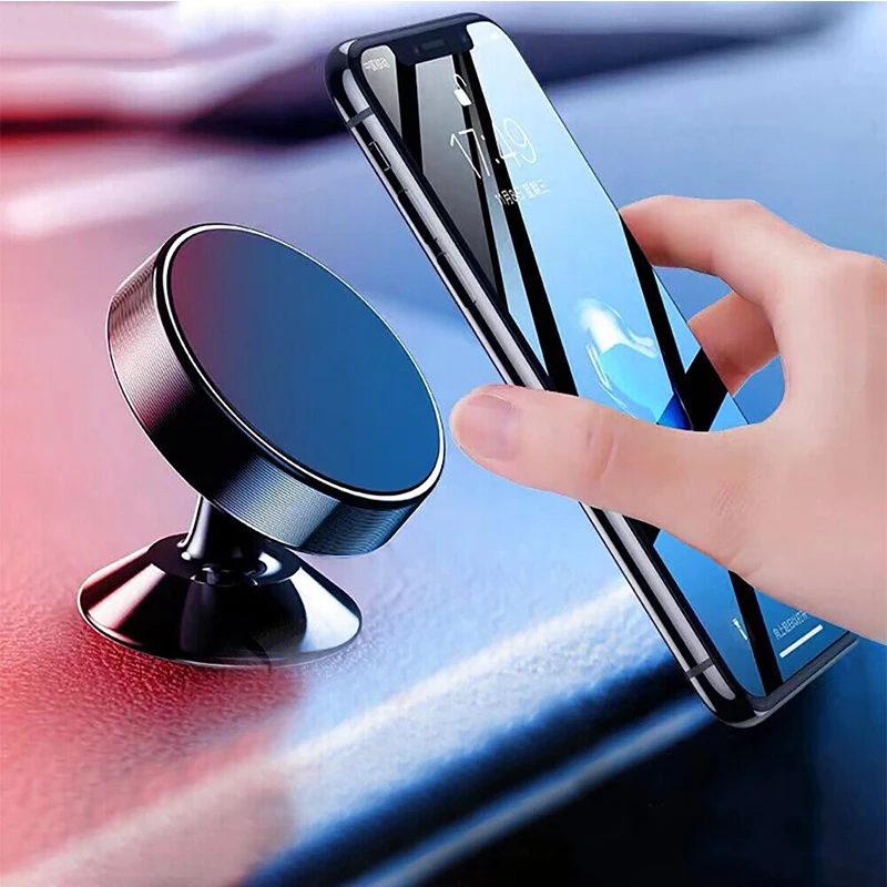 Mini magnetický držiak telefónu automobilov Ultra Strong Magnet Držiteľ telefónu Tray Magnetic Držiak pre iPhone 13 12 11 Xiaomi Huawei Samsung
