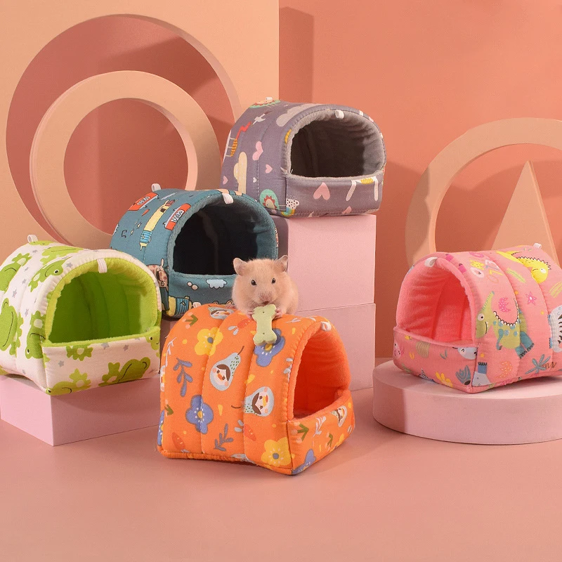 Mini mäkké zvieracie hojdačka hniezdo Fret Králiky morčatá krysy škrečky myši myši posteľ hračky Ohrievač vankúšov dom Cave Pets Supplies