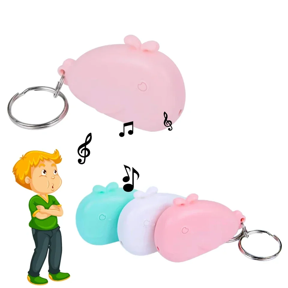 Mini módne inteligentné psie domáce zvieratá veľryby píšťalka Kľúčový nálezovač tracker anti-lost alarm značky píšťalka detská taška peňaženka kľúča vyhľadávač lokalizátora