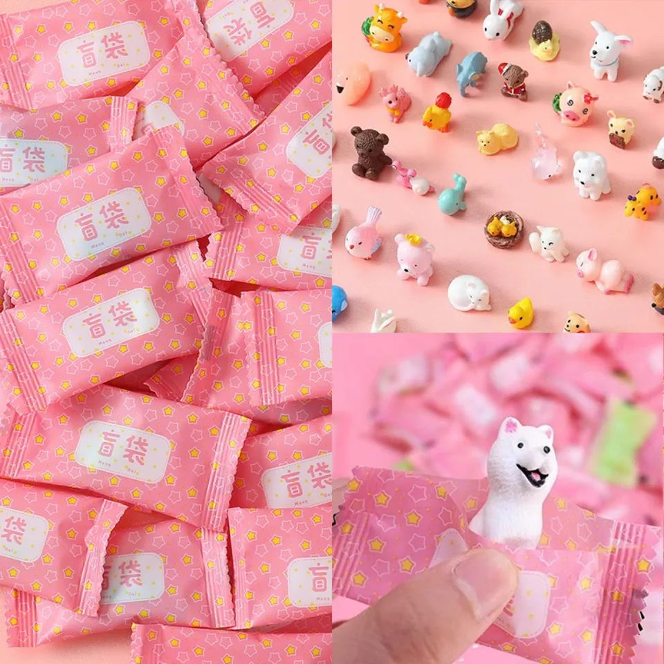 Mini nezávislé balenie slepá taška kawaii králičie karikatúra ovocná slepá taška v štýle náhodného medveďa simulácie zvieraťa Animal