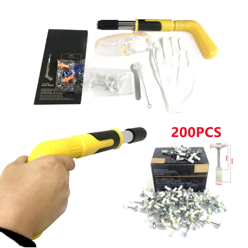 Mini Nivet Tool Set Oceľové nechty Guns Domov stena Sada a 25 mm nechtových klincov pre mini nechtovú pištoľ pre domácnosť stena