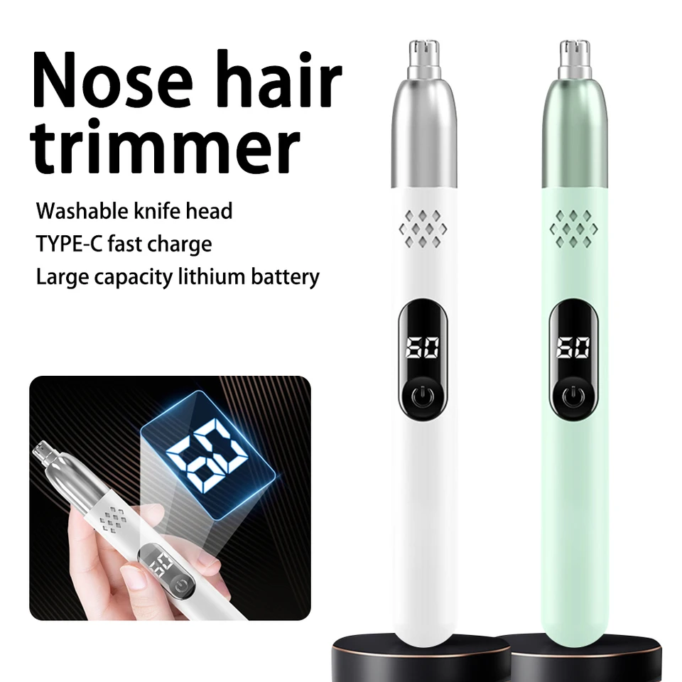 Mini nosa vlasy Zastrihávač USB nabíjateľný nos s vlasmi holiaci strojček užívateľsky prívetivý