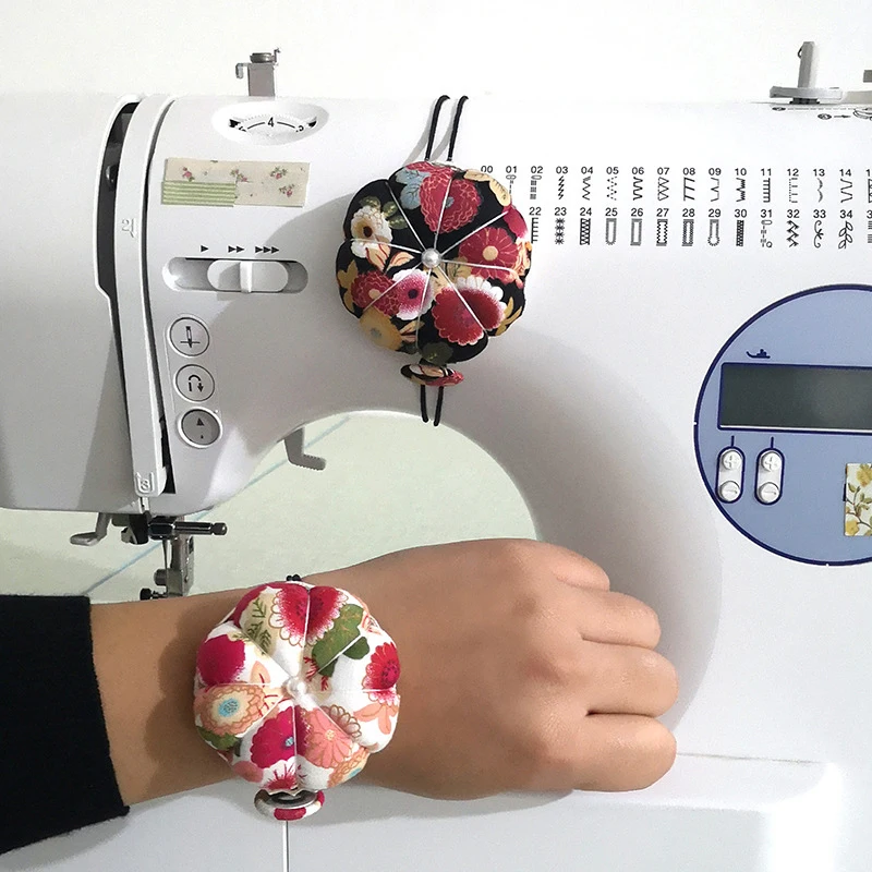 Mini okrúhle zápästie Šijací špendlík vankúš na viacúčelové kĺbové pitie DIY šijací stroj ručný držiak držiaka loptičiek Alfileres para náklady