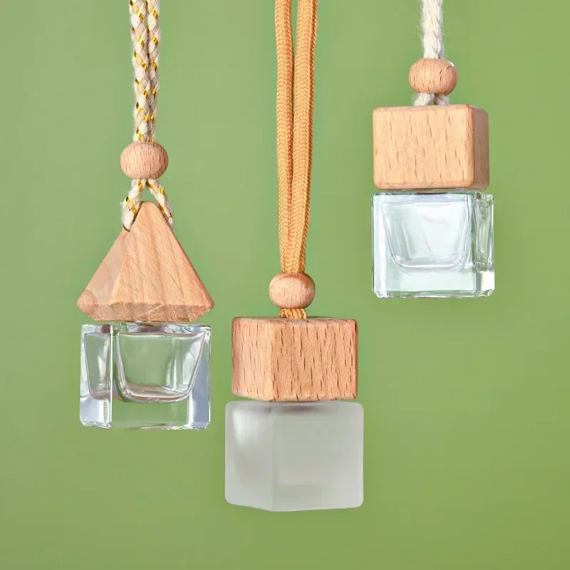Mini parfumové fľaše s dreveným vekom 8 ml éterický olej Obal