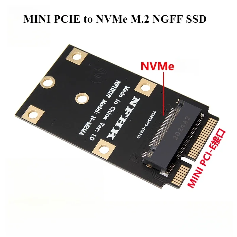 Mini PCIe na NVME M.2 NGFF SSD Pevný disk na Mini PCI-E Wireless Network Adapter Card