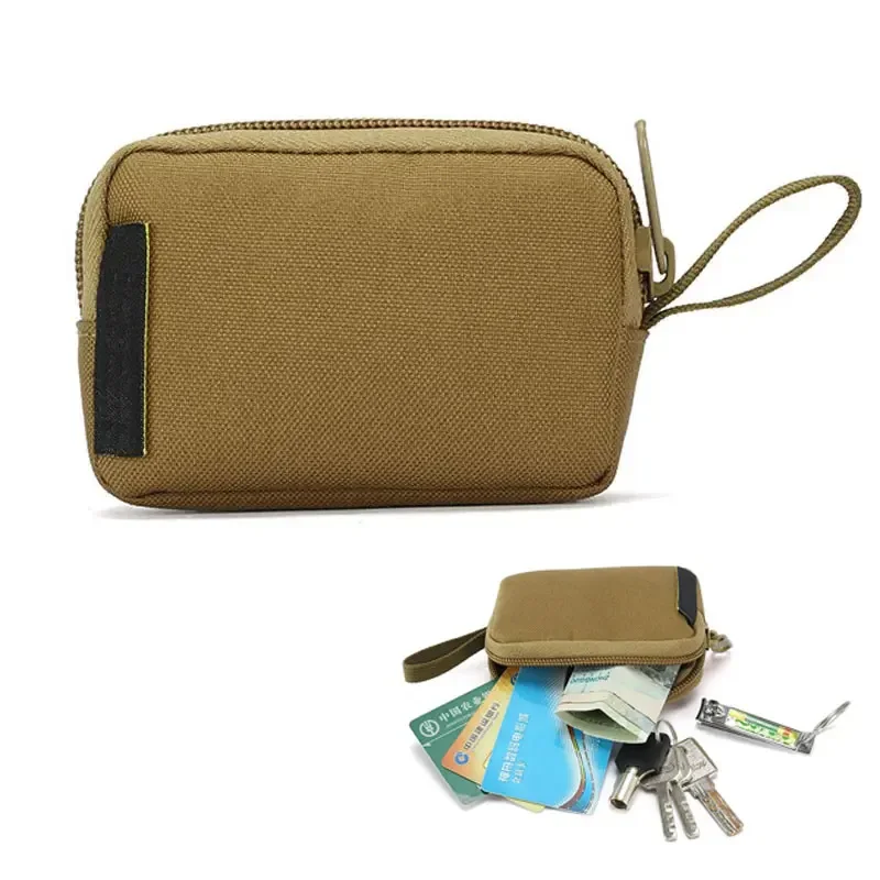 Mini peňaženka karta tašky s malým vreckovým kľúče puzdro Peniaze Meni muži pre prenosné prenosné prenosné EDC Hunting Lunting Outdoor Pase Bag nylon