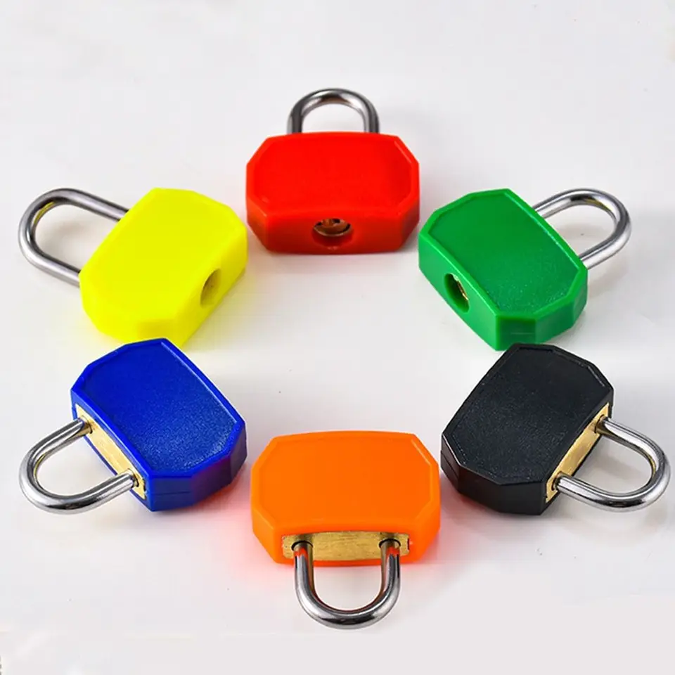 Mini plastový kufrový denník zámok 23 mm s 2 klávesmi Cestovné vrecko Zásuvka proti krádeži uzamyka