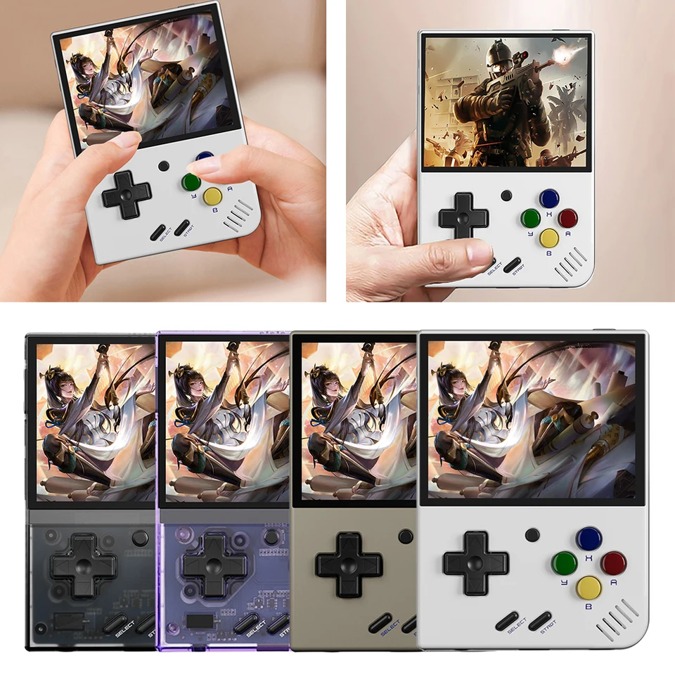 Mini Plus Video Game Console Linux Systém 3.5inch obrazovky IPS Classic Video Game Console Nabíjateľná Wi -Fi podpora detských darčekov