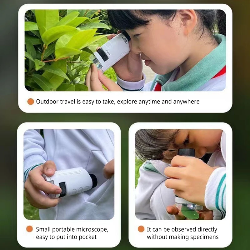 Mini Pocket Microscope Kit