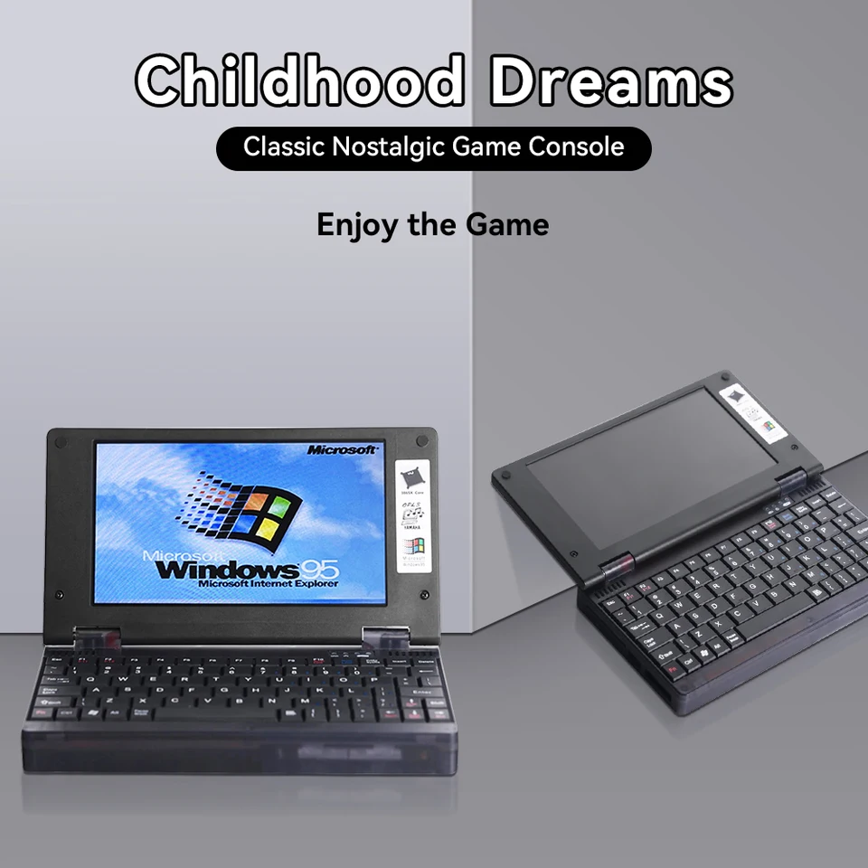 Mini Pocket Retro 386 Zvukový karta OPL3 OPL3 VGA IPS Screen Win 3.11/DOS System