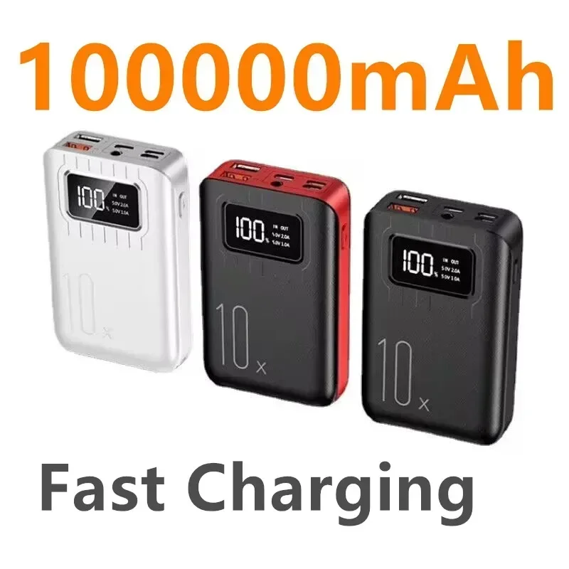 Mini Power Bank 100 000 mAh Prenosná externá batéria vstavané v káblových batériách náhradné batérie pre iPhone14 Samsung Xiaomiung