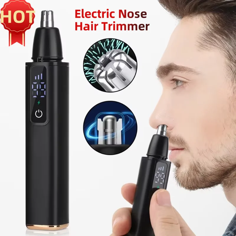 Mini prenosný elektrický nos s vlasovými strintermi LED displej LED DIZ DOMOVÝ NÁVOS VLASTI REMOVER USB nabíjanie bezpečnostnej tváre na čistenie vlasov