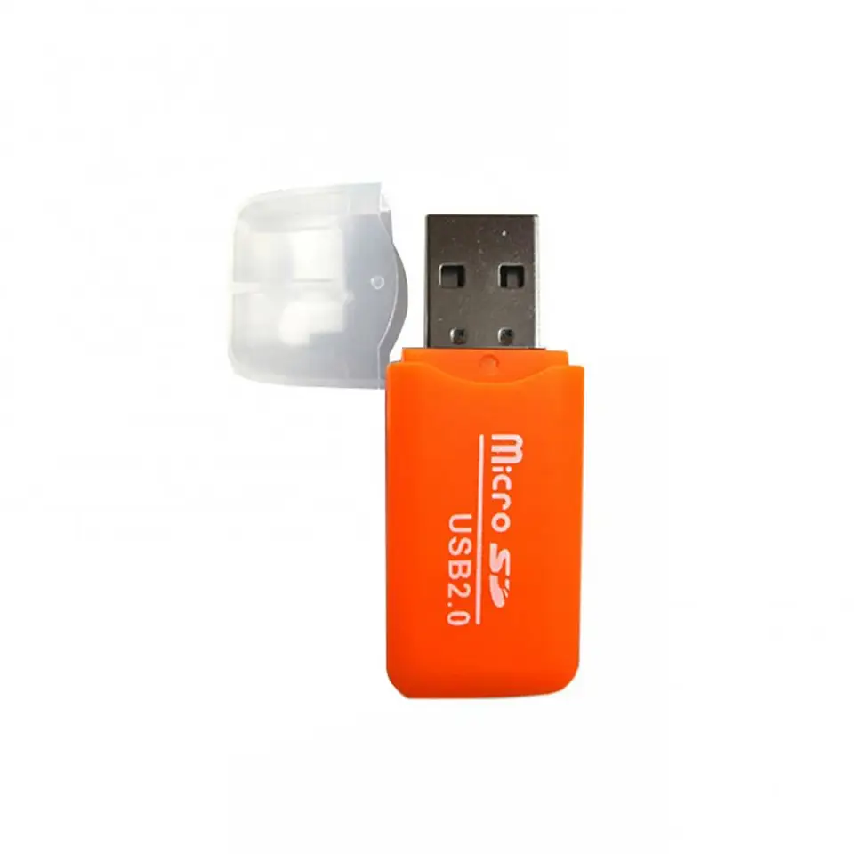 Mini prenosný USB 2.0 SD TF T-Flash Pamäťový čítačkový adaptér pre počítač prenosného počítača