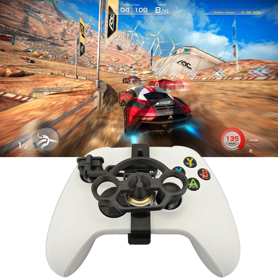 Mini pretekársky volant pre Xbox Series X/S Ovládač 3D tlačiarenské hry Mini volant Výmena
