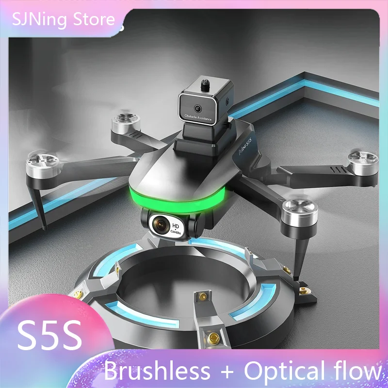 MINI RC DRONE DOUL COMERA HD WIFI FPV Skladacie štvorkoliek Prekážka prekážky Optické polohovanie toku bez dronov S5S Hračky S5S