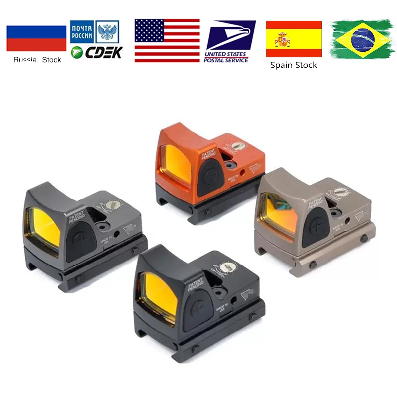 Mini RMR Red Dot Rozsah / zrak najľahšie Glock MOS Airsoft 20 mm Rail Loom Pistol Rube Rubgun Rifle Scopes 9 mm .223