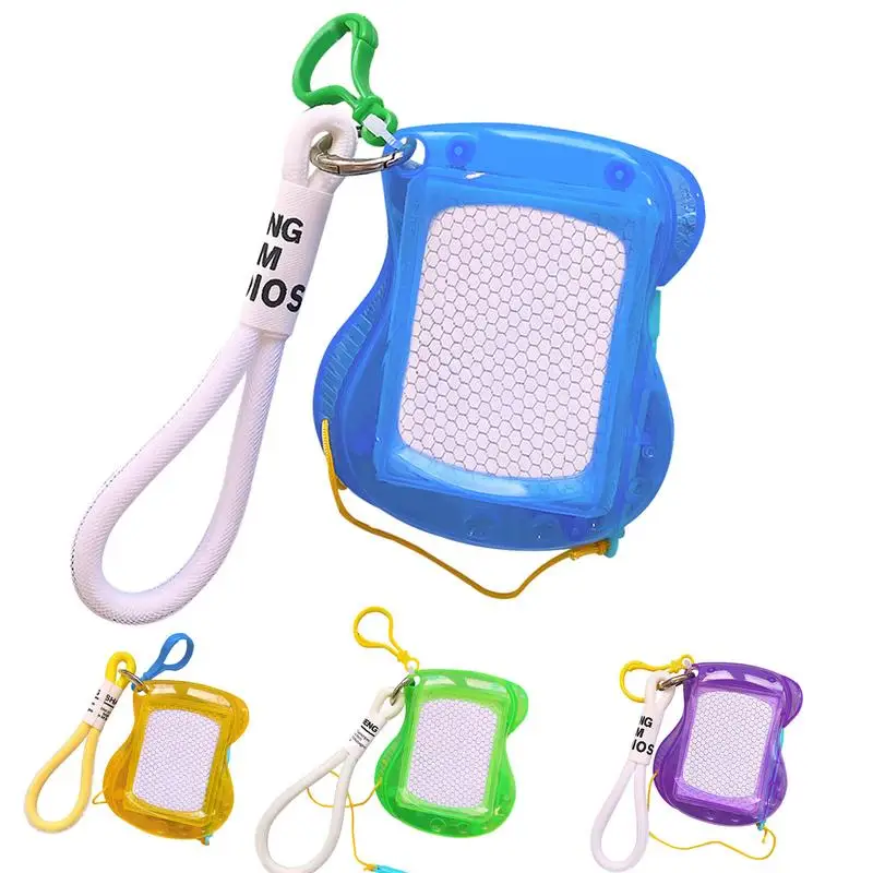 Mini rysovacia doska Keychain Backpack keychain klipové kreslenie dosiek Detské vymazanie doodle náčrtu písacieho podložky pre chlapcov dievčatá