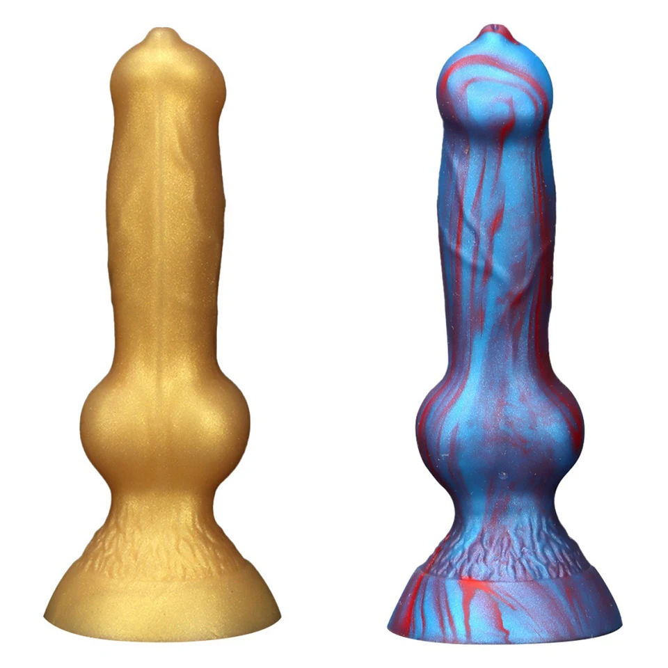 Mini Small Simulované psie monštrum zvierat Dildo Silikón Realistický falošný penis so silným prísavkovým pohárom pre dospelých Hračky pre začiatočníkov