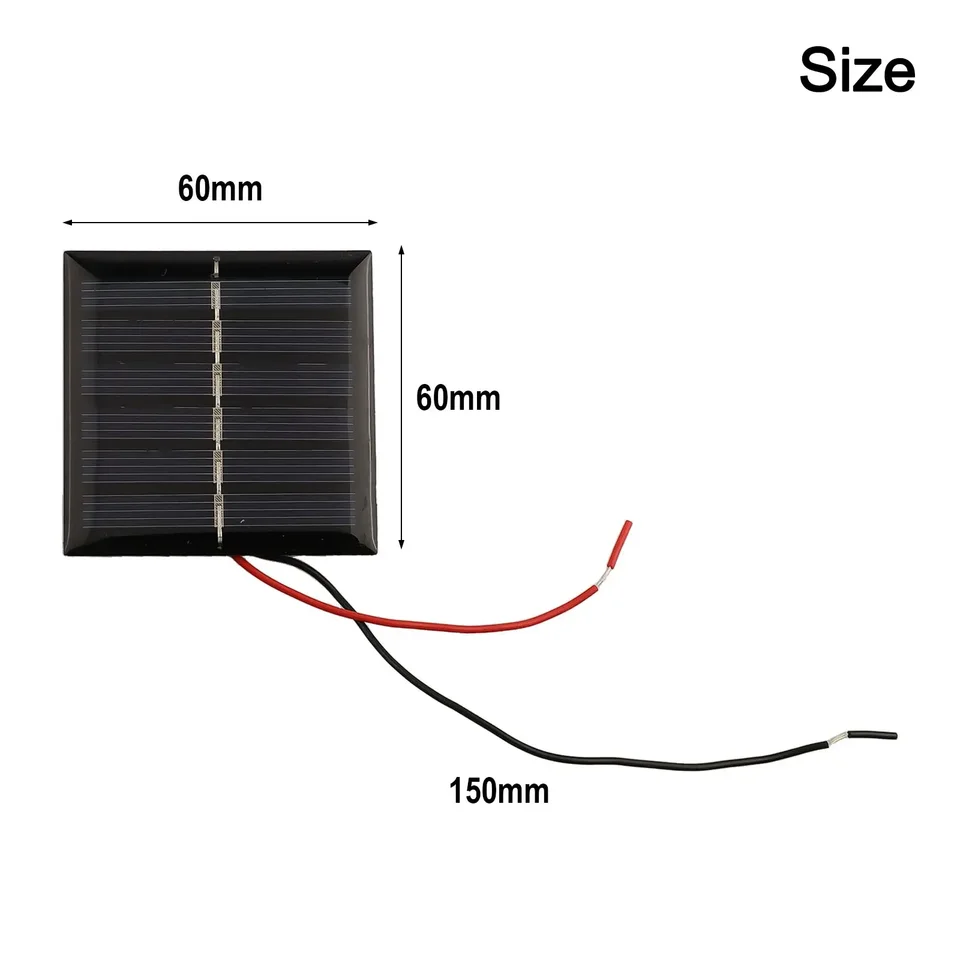 Mini solárny panel 0,4 W 60*60 mm solárne panely s elektronickými komponentmi Domáca záhrada Domáce vylepšenia Elektrické potreby