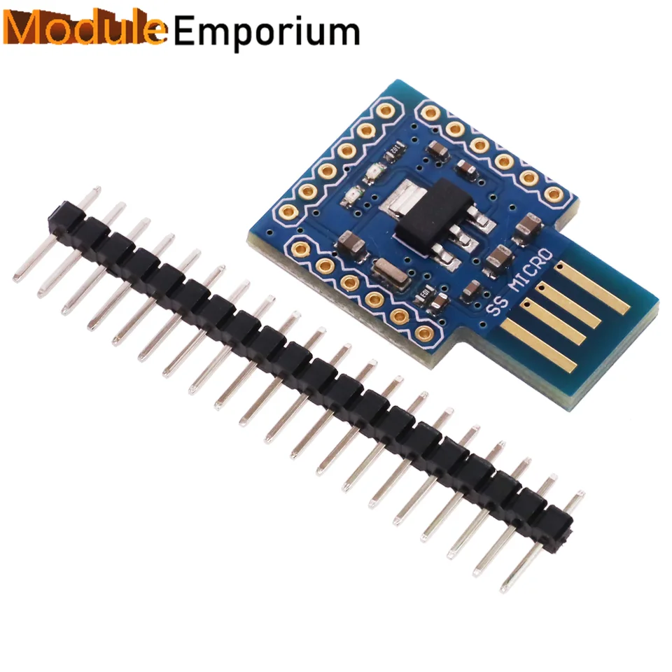 Mini SS Micro Atmega32u4 Modul kompatibilný pre Arduino Pro Micro Board 16MHz 3.3V 5V IO UART I2C SPI PWM