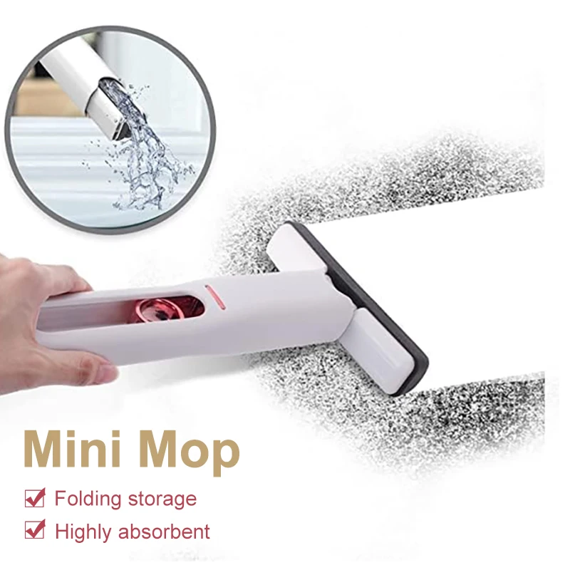 Mini stláčanie mop Výkonné absorpčné mopové okenné sklenené čistiace čistiace čistiace čistiace čistiace čističe mop pre domácnosť odolné voči opotrebeniu