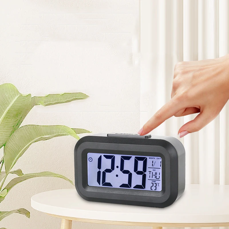 Mini Timer Smart Clock Detský budík Študent Time Manager Desktop Tichá lôžko Elektronický malý budík