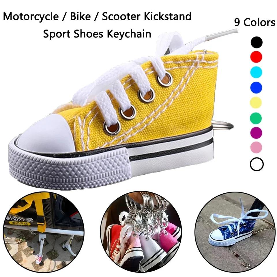 Mini topánky Kreačný statív kryt pre motocykel bočné stojany na bočné stojany Tvar nohy podpora Elektrický bicykel Decod Decod Keychain