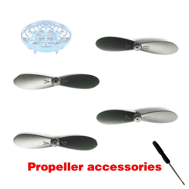 MINI UFO DRONE PROSTREDNÉ PRÍSLUŠENSTVA Extra čepele s náhradnými dielmi pre skrutkovače štvorkolky pre chlapcov