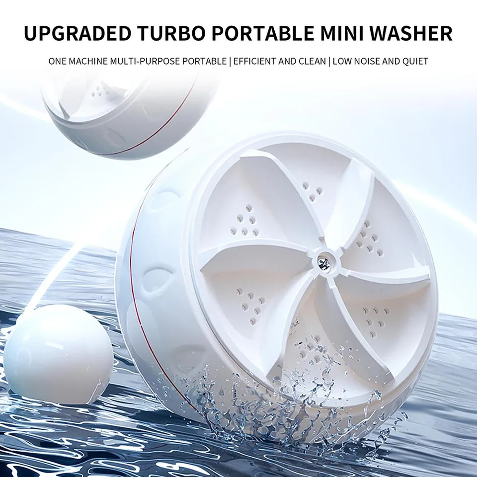 Mini ultrazvuková podložka pre detské oblečenie Prenosná turbo práčka Hight Power Underwear ponožky Obchodné cestovanie USB podložka USB