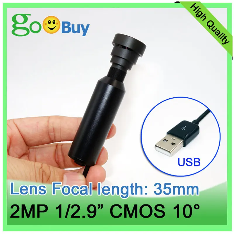 MINI USB Camera s dlhým zaostrením EFL 35 mm 10 stupňov Obchod HOME VEREJNÁ SATIONAL CCTV UVC HD Telegrafický počítačový fotoaparát