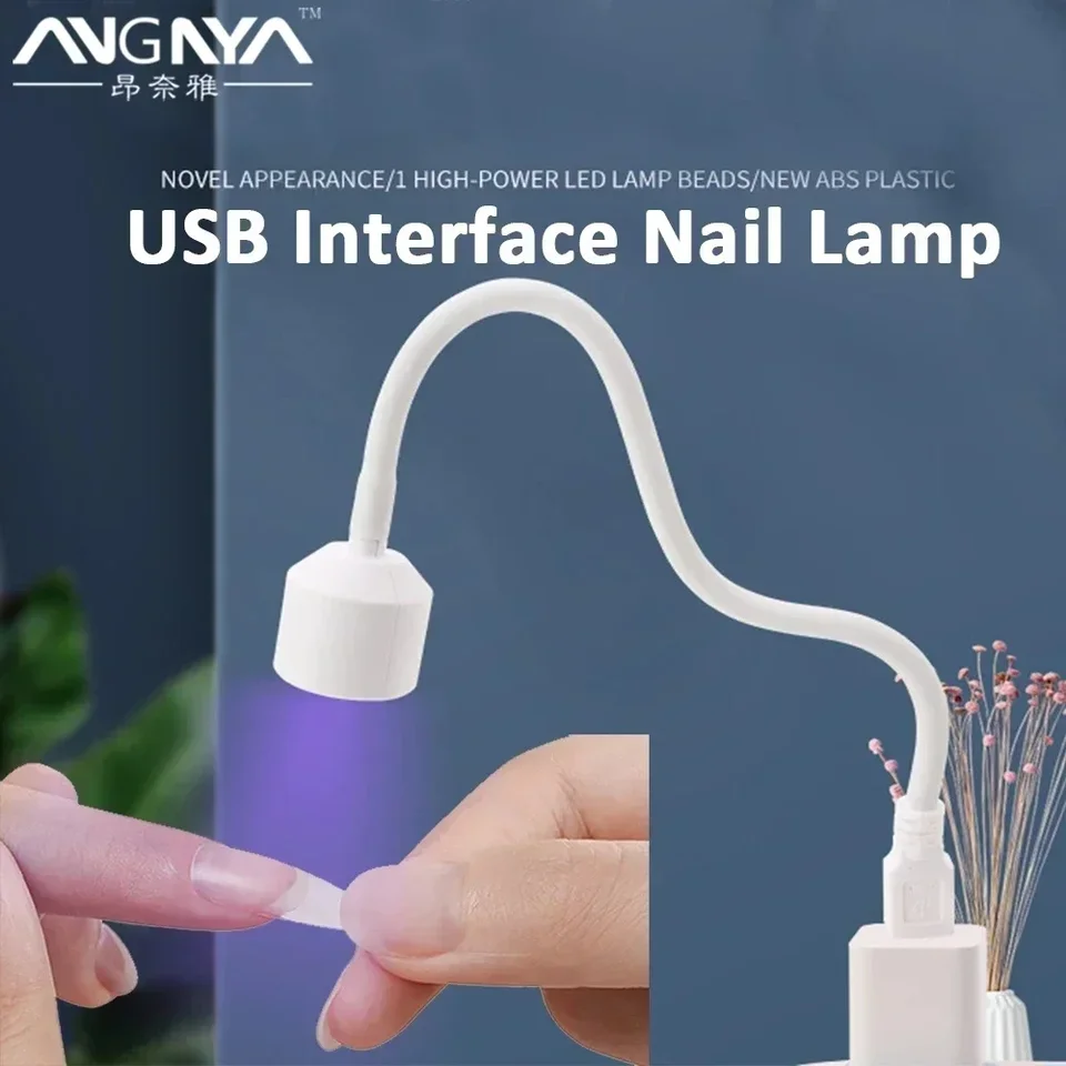 Mini UV LED LED ľahký lak na nechtový gél LASISS SUSING LAMP Single Fing Professional Sušer pre manikúru nechty