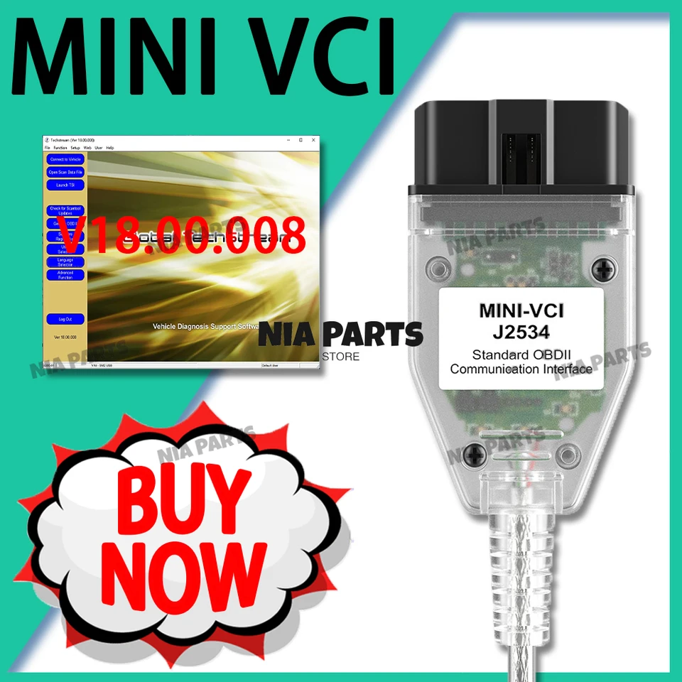 MINI VCI pre Toyota Techstream V18.00.008 Diagnostické nástroje automobilu pre Lexus for Scion CARS ECU Programovacie zariadenie Opravy