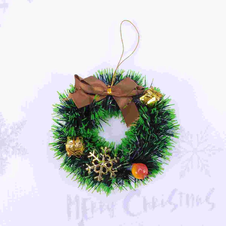 Mini vianočný vence ozdoby PVC Creative Hanging Snow Gift Box Garland Petdant Decor (C Style)