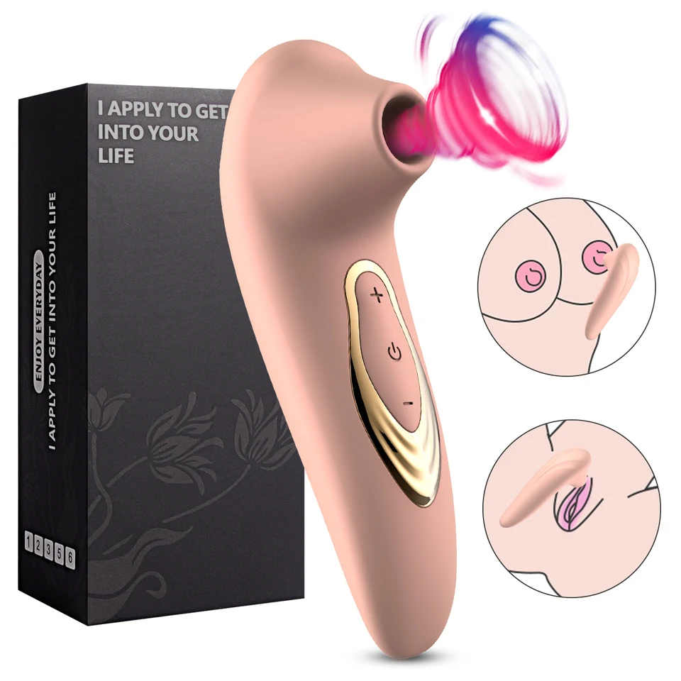 Mini vibrátor s výkonným vákuovým prísavkou šálka vaginálny penetrácia klitoris bradavka sanie masáž sexuálne hračky ženské dospelé produkty