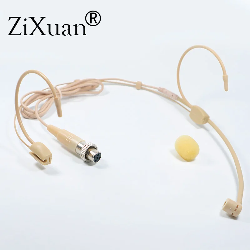 Mini XLR 4 pin 4pin skrutkovacia skrutka zamykanie slúchadla MIC MICKOPON MIKROFON MIKOPON MIKE pre vysielač BODYPACK MIPRO