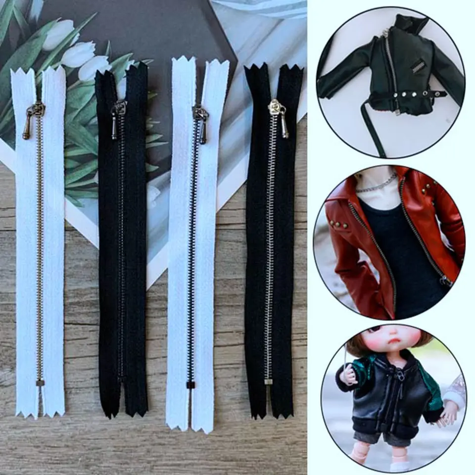Mini Zipper Doll Clothing Zipper DIY ručne vyrábané šijacie zošity odev