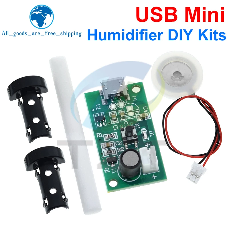 Mini zvlhčovač DIY KIT MICRO USB MAMER A MAMER A DIVER Circuit Board FOGGER Atomization Atomizer Loet Mini oscilovanie