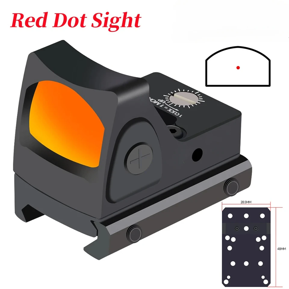 Mini červený bod zrak taktického optického reflexu Collimátor lovec airsoft Compakt Riflescope Equipment príslušenstvo AR15 G19 M4