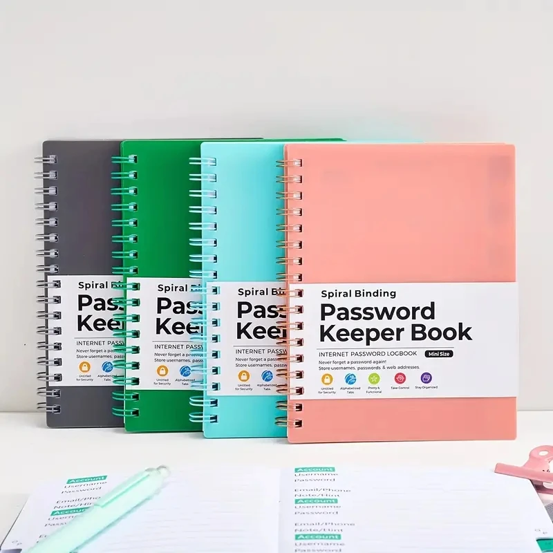 Mini špirálové heslo Keeper Book Poznámkový blok a organizované notebooky Notebook Denník Písanie podložiek Office School Supplies
