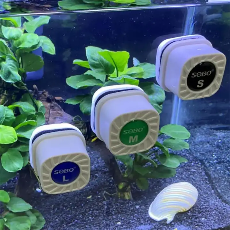 Mini štvorcové magnetické kefy Magnetické sklenené čistiace riasy Demontáž pre malé akváriové sklo a akrylové akvárium