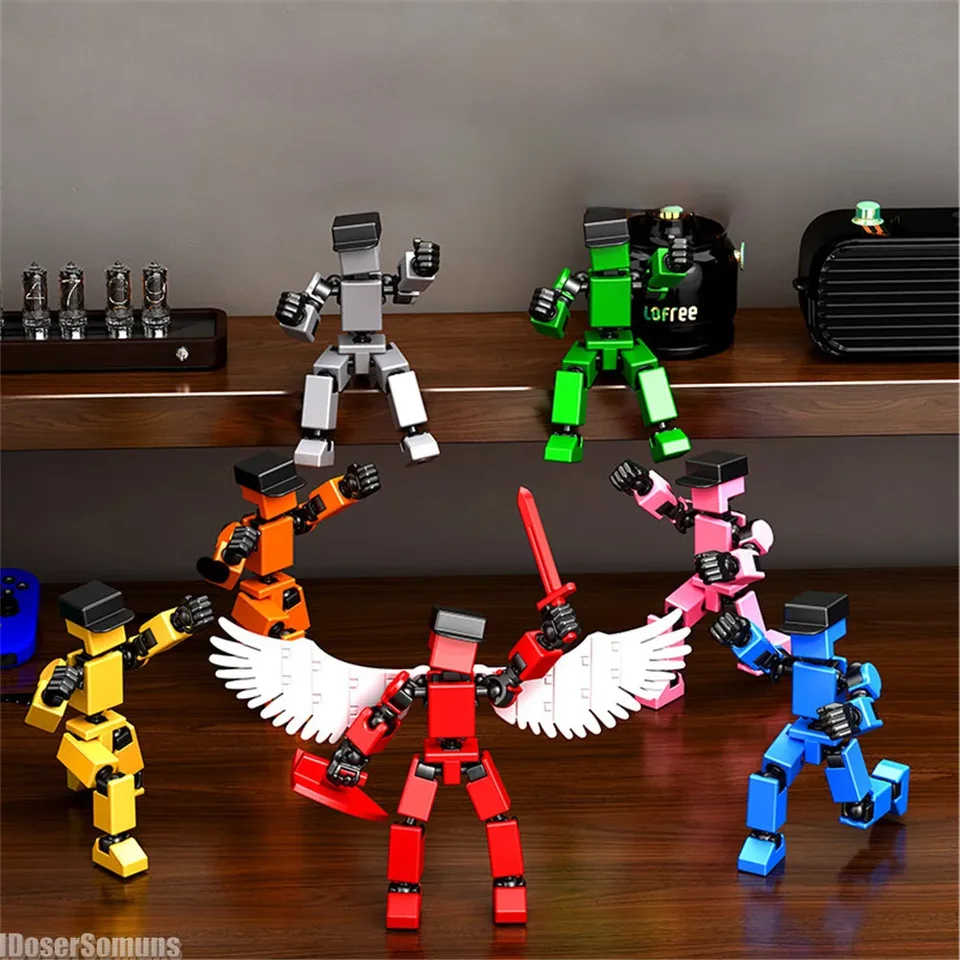 Mini13 postavy postavy hračiek Hračky Multi-Jointované pohyblivé shapeshift robot 3D tlačené figuríny Detské deti dospelých